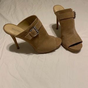 Michael Kors suede heels 9.5